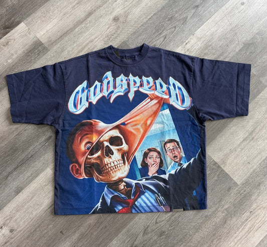 Godspeed-Mask-Off-T-Shirt-Navy