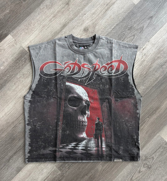 Godspeed- Fate Doorstep-Sleeveless Shirt- Grey