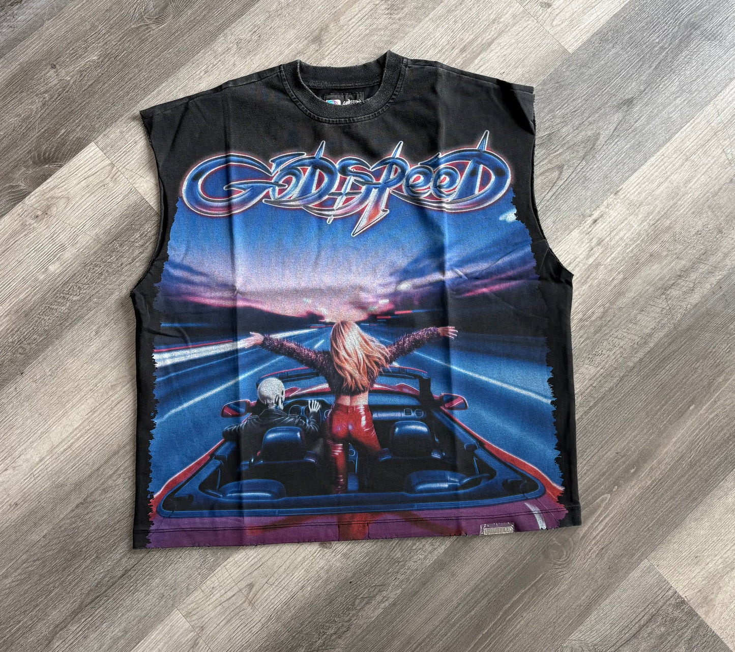 Godspeed-Fun-Sleeveless-T-Shirt-Black Wash
