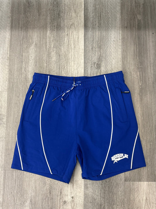 Roughplay shorts blue and white lines