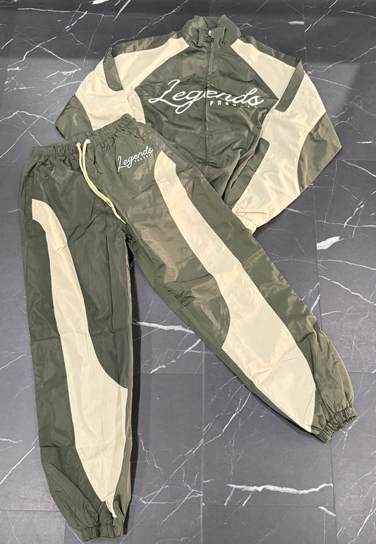 Legends Prevail Windbreaker Set Longsleeves Olive green