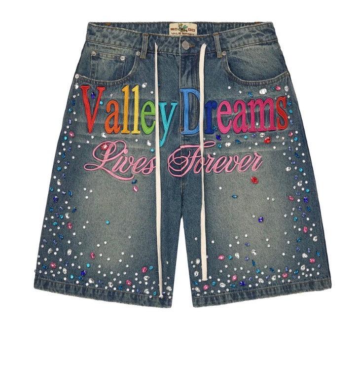 Vale ice cream Blue wash jorts