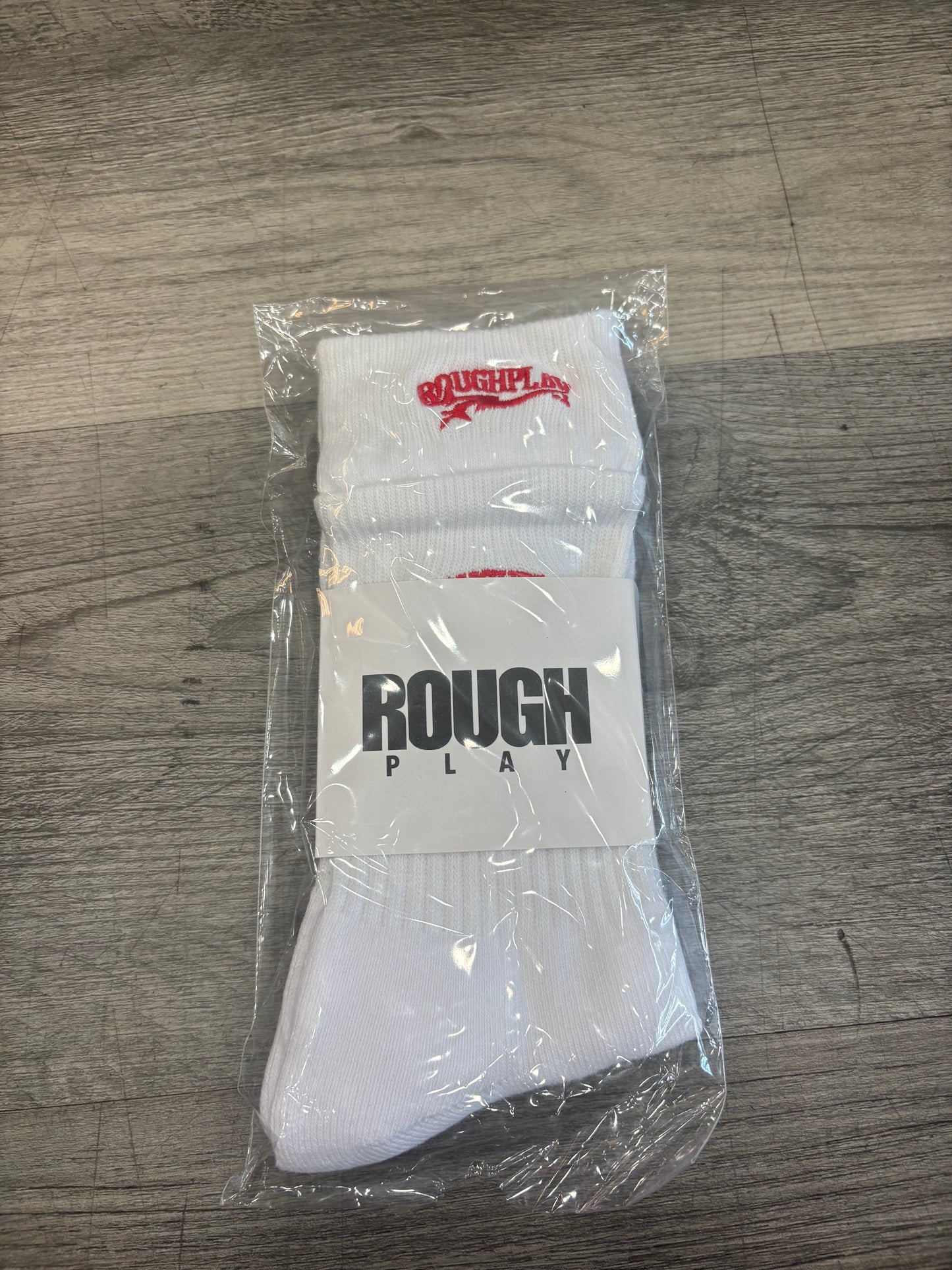 Roughplay socks white/red
