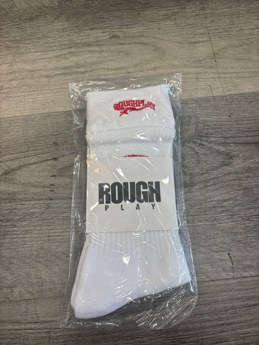 Roughplay socks white/red