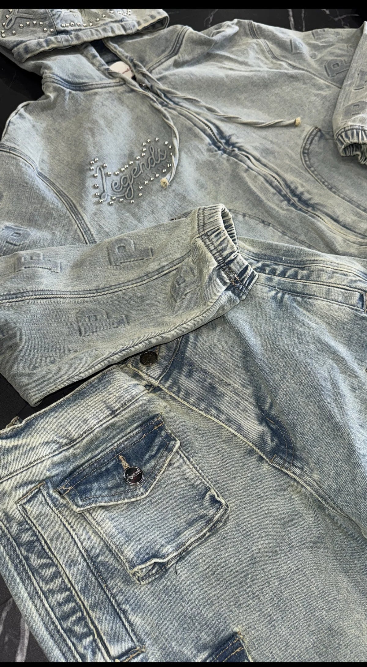 Legends Prevail Denim Set (BLUE)