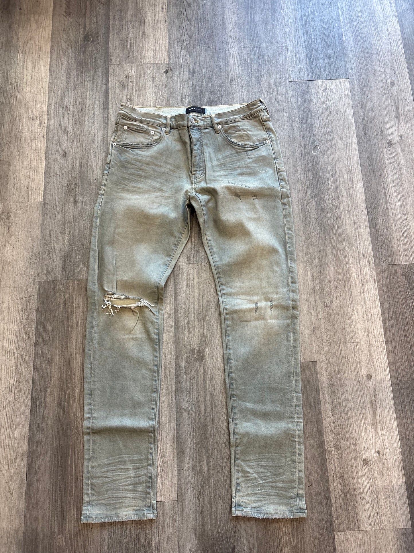 Purple brand jeans dark grey wash