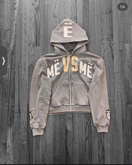 Me Vs Me Studios ZipUp Grey