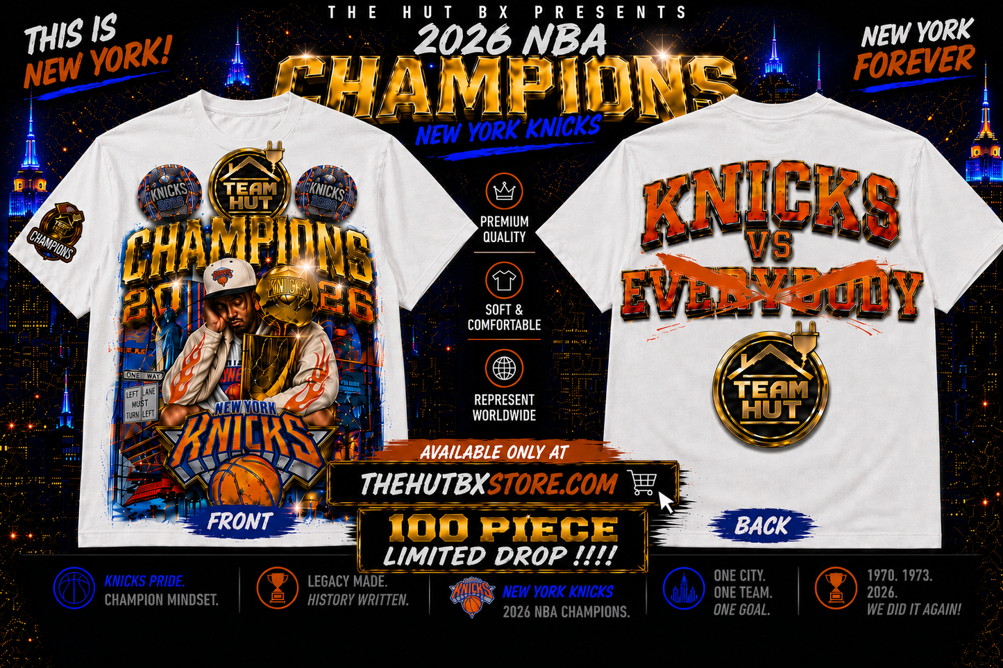 NBA  CHAMPIONS KNICKS TEE