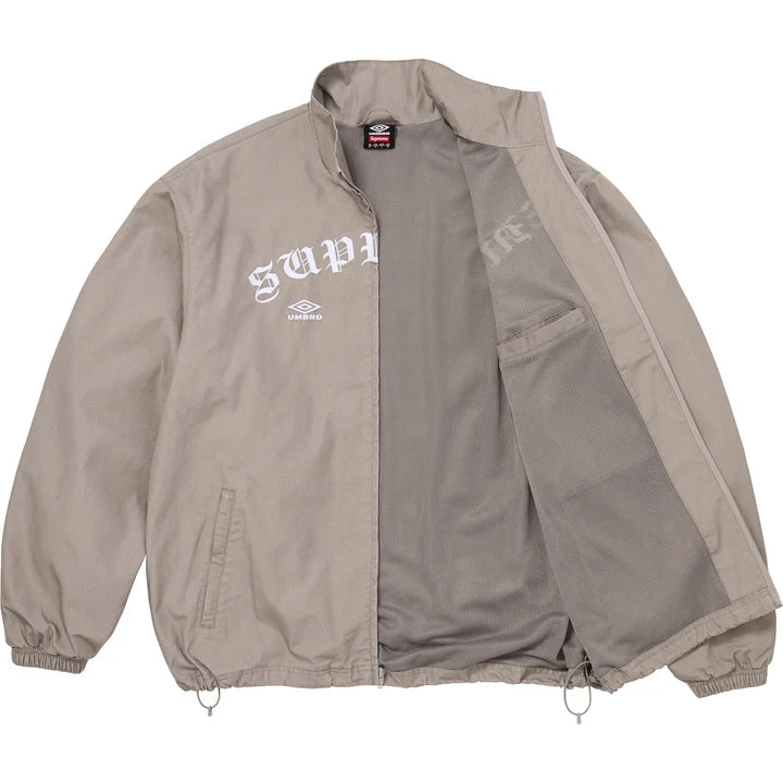 Supreme/ umbro cotton ripstop track jacket set grey