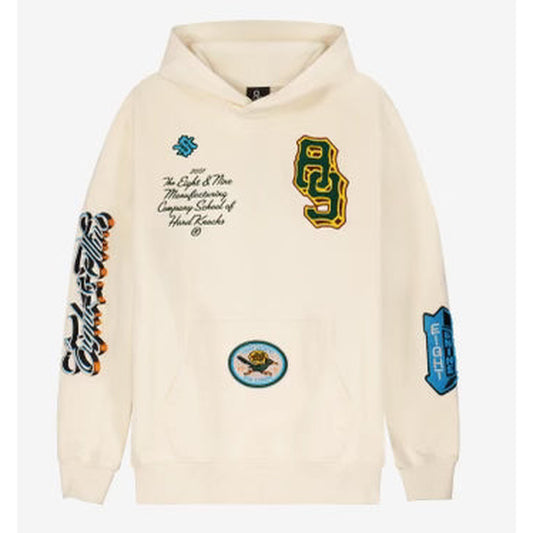 KNOCK PULLOVER HOODIE CREAM