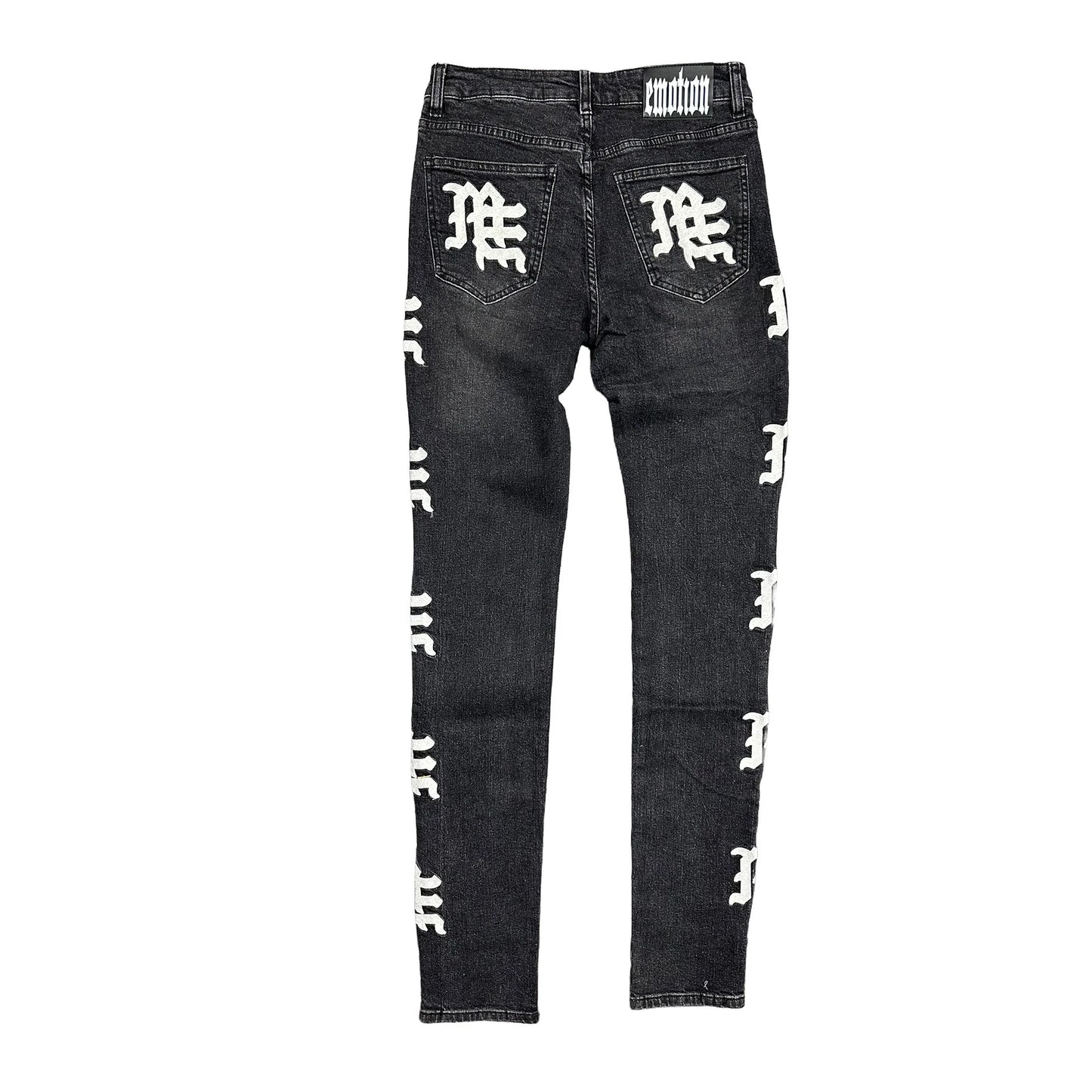 Mixed Emotion Monogram Denim Black Wash