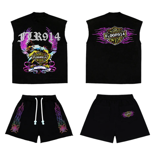 Floor 914 PURPLE SKYSTRICKER SLEEVELESS SET