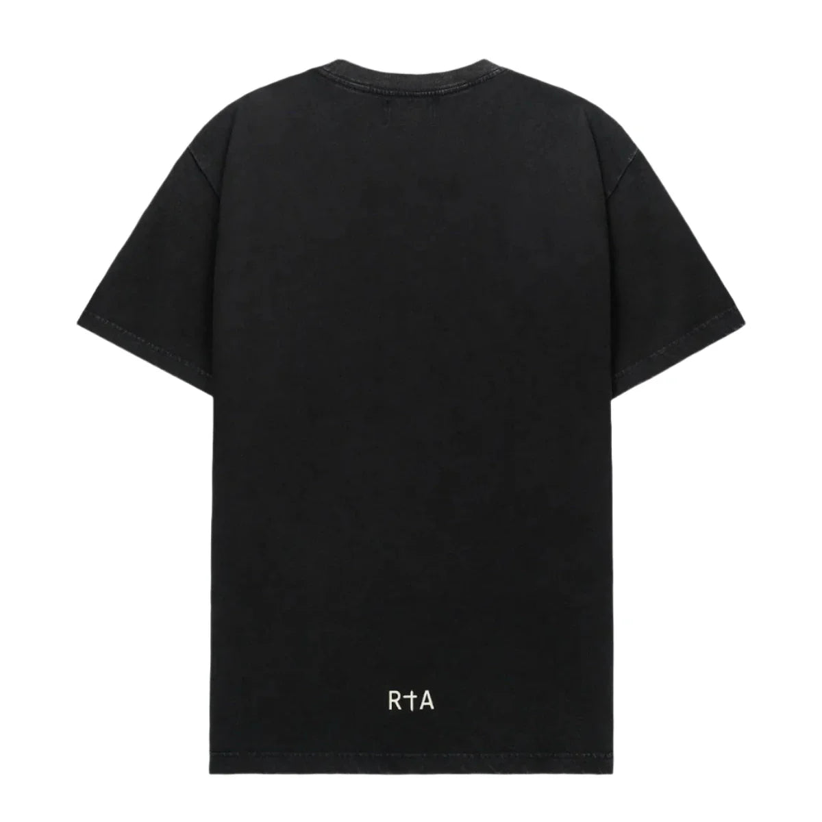 RTA Colin Oversized Black tee chest Bone