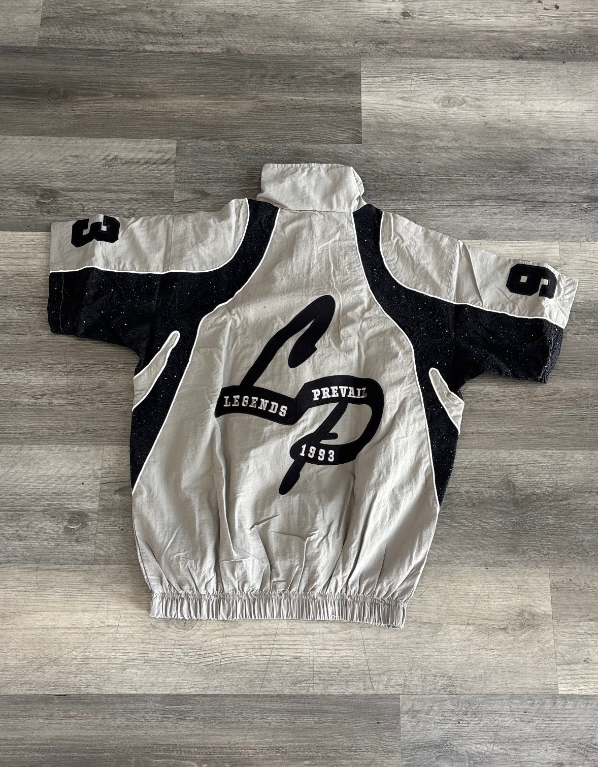 Legends Prevail Windbreakers short set grey/Black