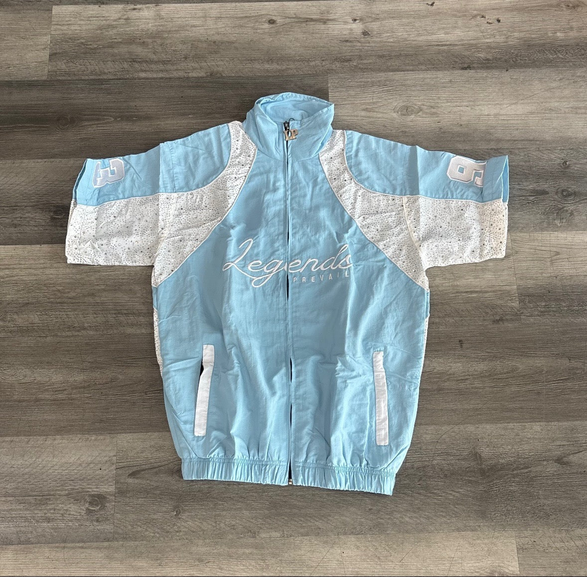 Legends Prevail Windbreakers short set Baby blue