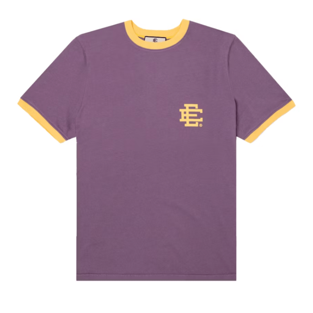 Eric Emanuel EE Ringer T-shirt Pale Purple/Light Yellow