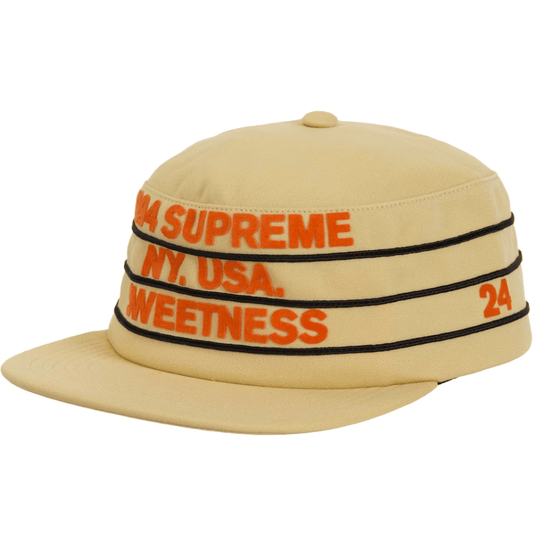 Supreme Pro Bowl Pillbox Hat Light Gold