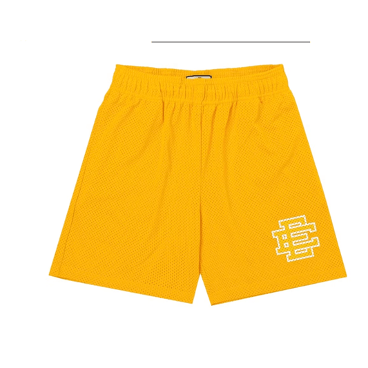 Yellow / yellow logo mesh Eric Emanuel Shorts