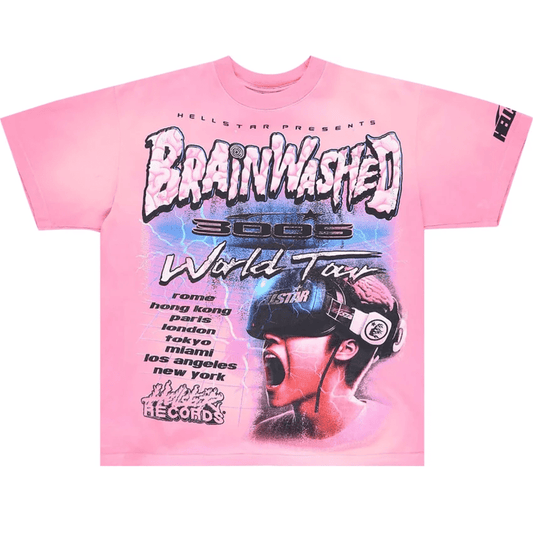 Hellstar Brainwashed T-Shirt 'Pink'