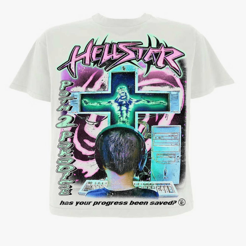 HELLSTAR STUDIOS ONLINE CREAM TEE