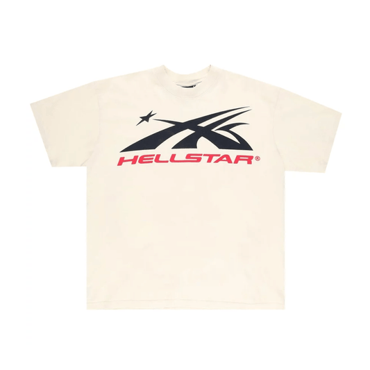 Hellstar Gel Sport Logo T-Shirt 'White/Red