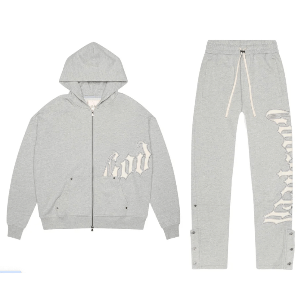 GODSPEED OG LOGO SWEATSUIT - HEATHER GREY