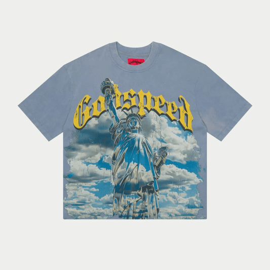 GODSPEED Chrome Liberty🗽T-Shirt (Sky blue)