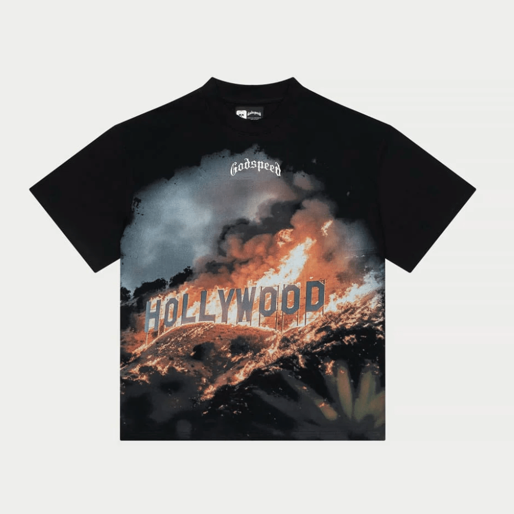 GODSPEED Hollywood Inferno T-Shirt (Black No Wash)