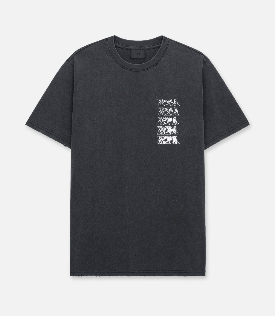 RTA LIAM SHORT SLEEVE TEE | BLACK SMOKY