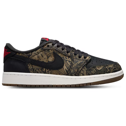 Air Jordan 1 retro low og ls black/varsity red-summit white