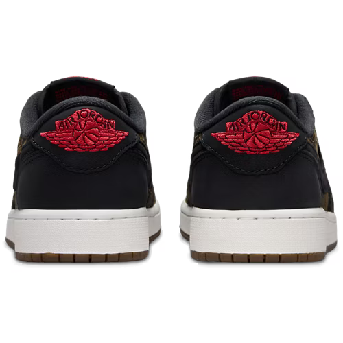 Air Jordan 1 retro low og ls black/varsity red-summit white
