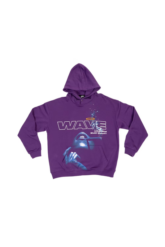 WAVE Belly (purple) Hoodie
