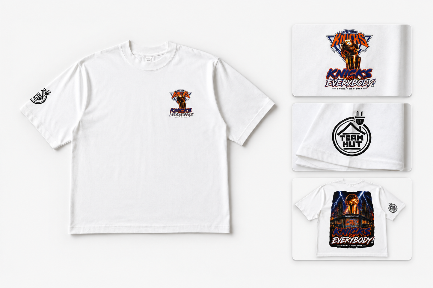 Knicks Vs. Everybody Tee- Finals Edition White