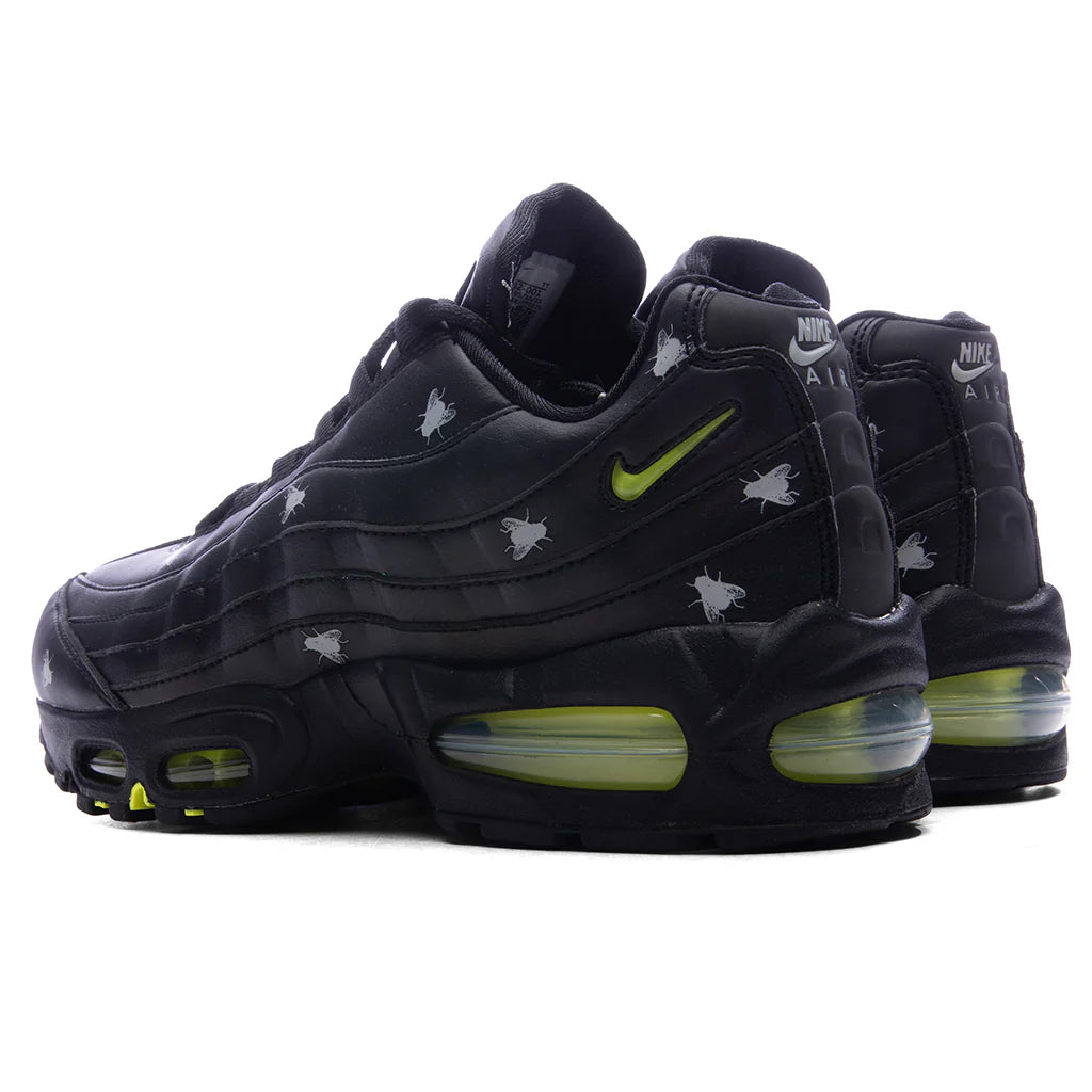 NIKE AIR MAX 95 PREMIUM - BLACK/NEON YELLOW/BLACK/METALLIC DARK GREY