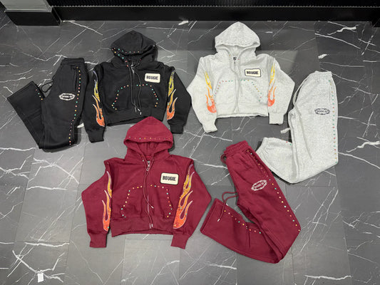 BOUGIE THE BRAND  Bougie Dept Burgundy Set