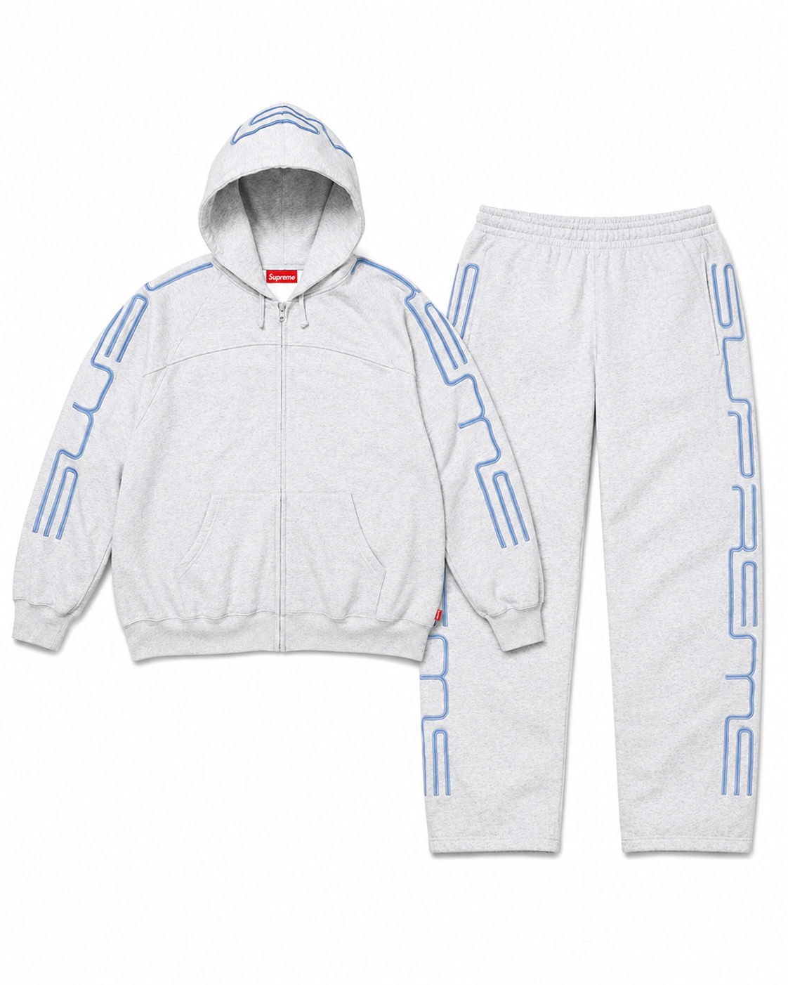 Supreme Ash grey sweatsuit