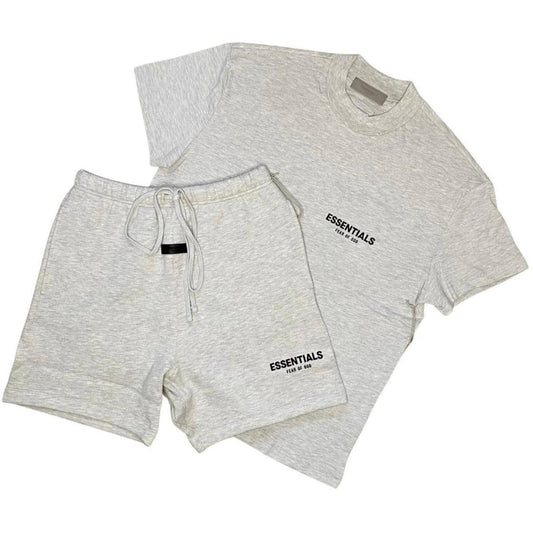 Essentials Set Short Light Oatme