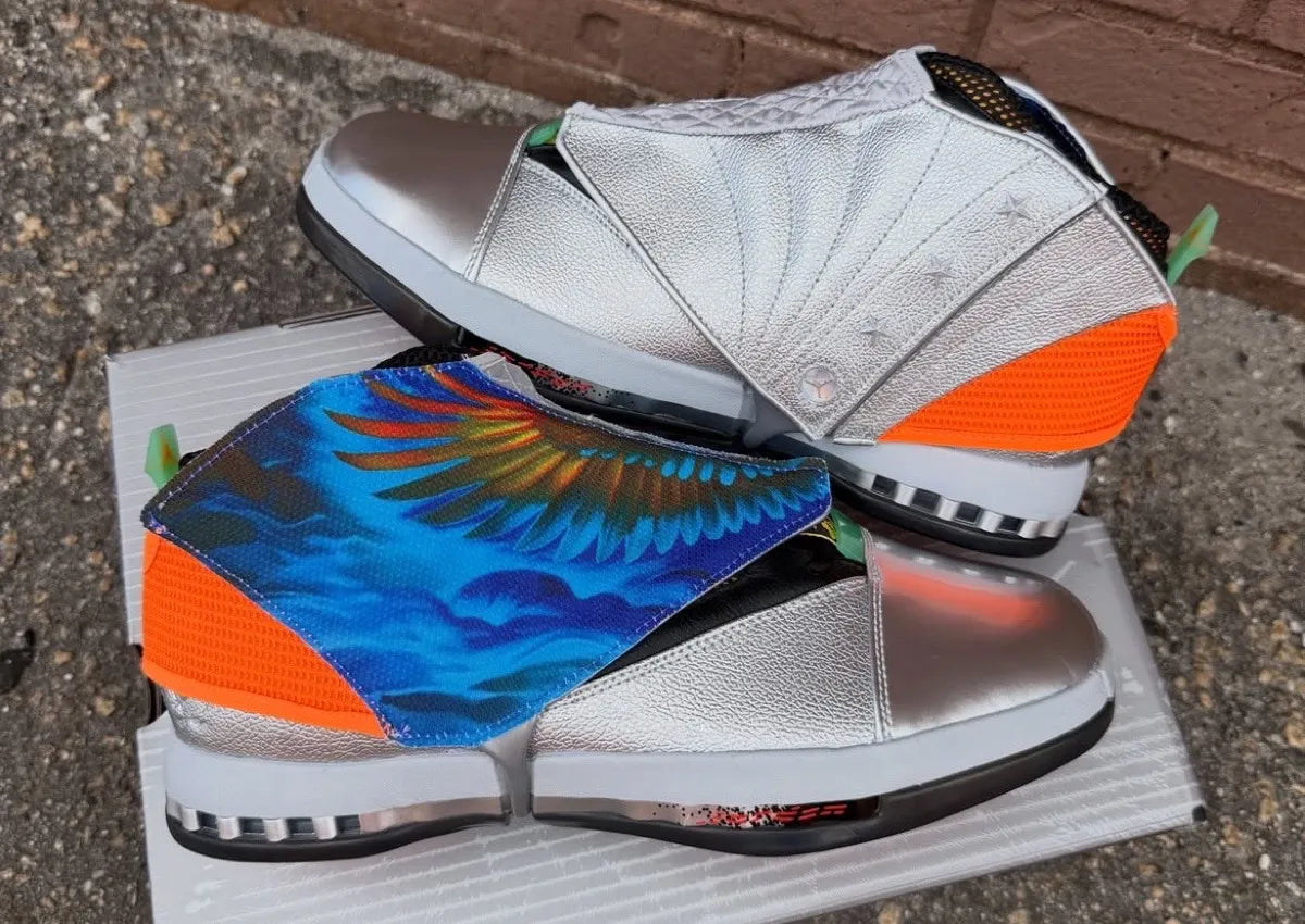 Free The Youth x Jordan 16 Retro OG 'Metallic Silver'