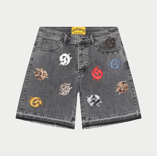 Godspeed Infinity Shorts Grey Multicolor