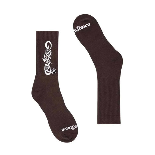 Godspeed Logo sock Brown