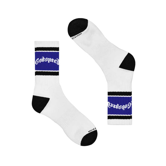 Godspeed Logo sock White / Blue