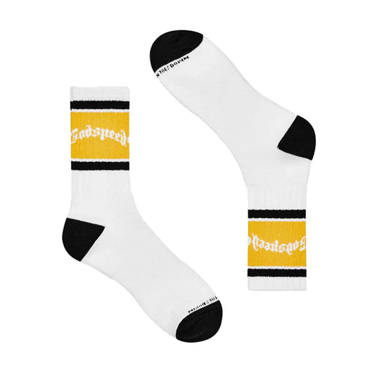 Godspeed Logo sock White / yellow