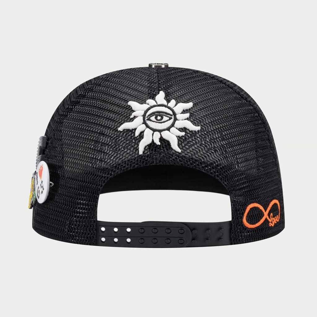 Godspeed FOREVER TRUCKER HAT (Black/Blue/Orange) BOOM