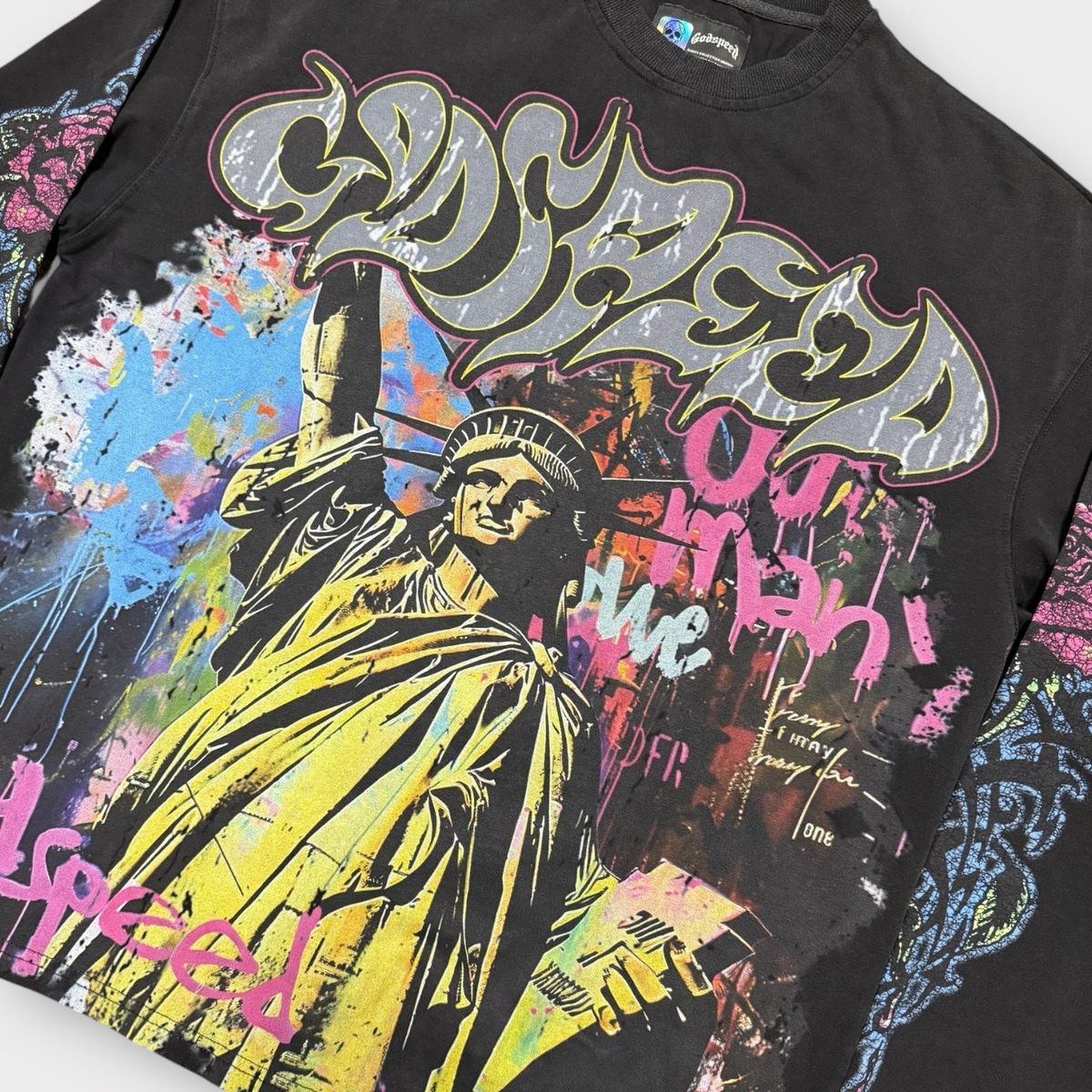 Godspeed Vandal LS T-Shirt (Black Wash)