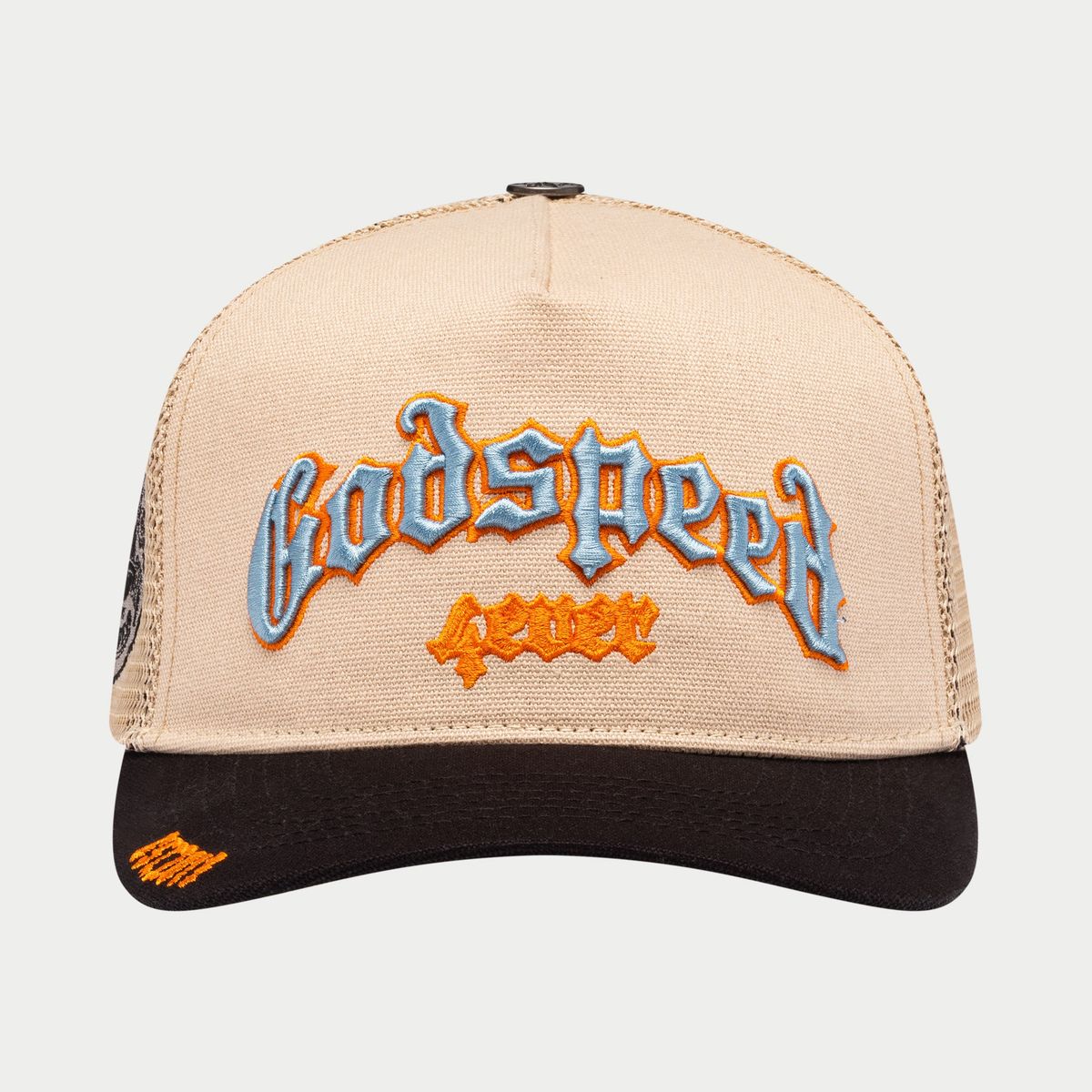 Godspeed Forever Trucker Hat (Bone/Blue/Orange)