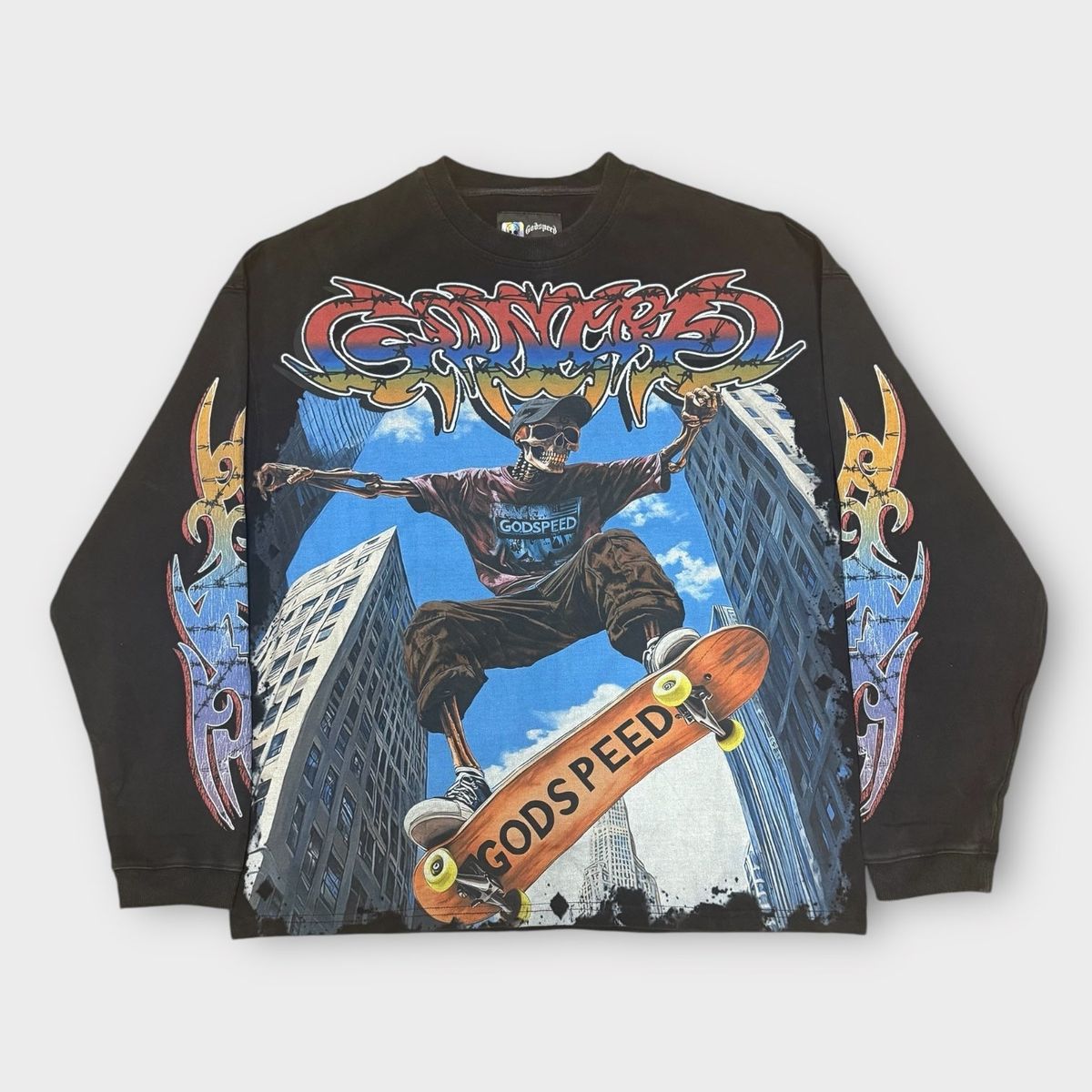 Godspeed Ollie LS T-Shirt (Black Wash)