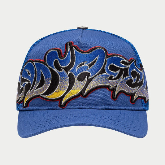 Godspeed Neo Trucker Hat (Blue/Yellow/Red)