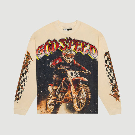 Godspeed Full Throttle LS T-Shirt (Bone)