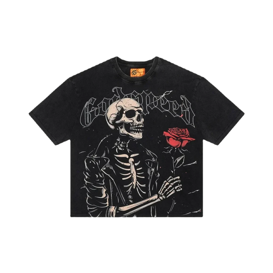 GODSPEED VALENTINE (BLACK WASH TEE)