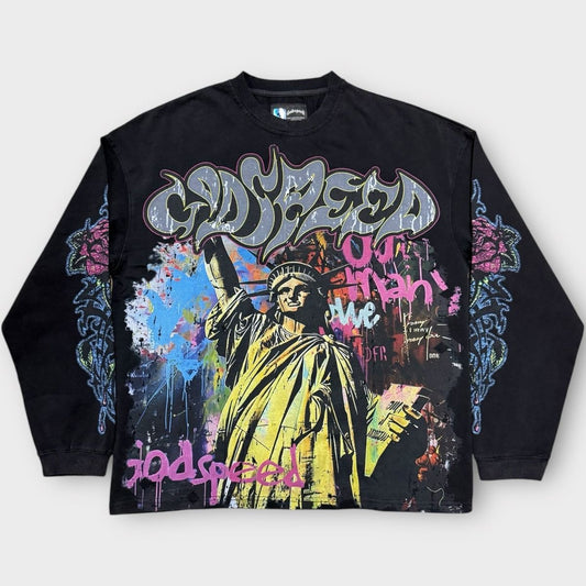 Godspeed Vandal LS T-Shirt (Black Wash)